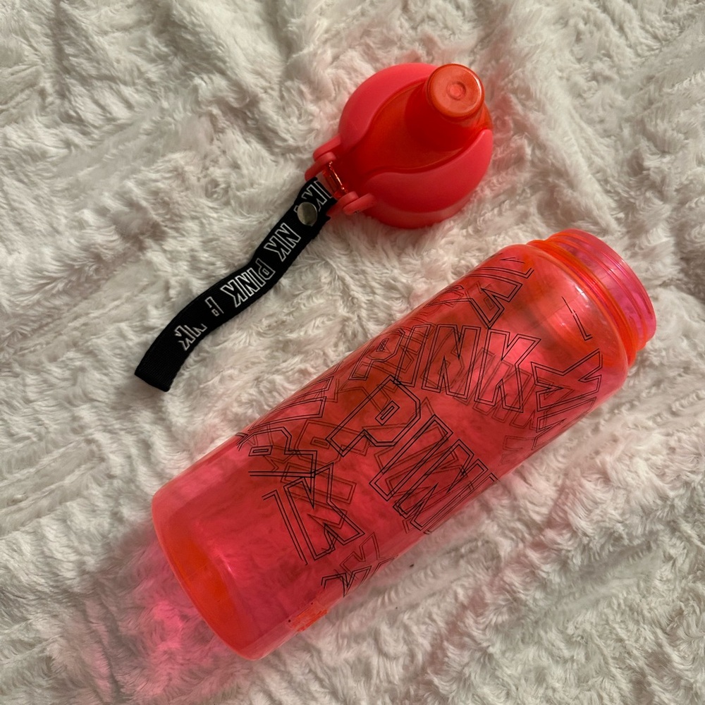 Victoria’s Secret PINK Plastic Water Bottle with Strap